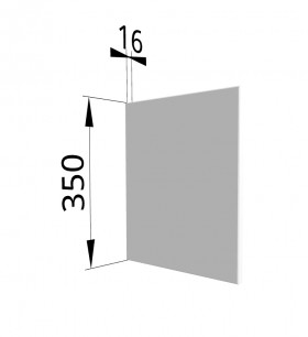 Панель торцевая (для шкафа горизонтального) ПГ Ройс (Белый софт) в Томмоте - tommot.katalogmebeli.com | фото