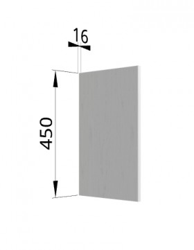 Панель торцевая (для шкафа горизонтального высокого) ВПГ Гранд (Белый) в Томмоте - tommot.katalogmebeli.com | фото