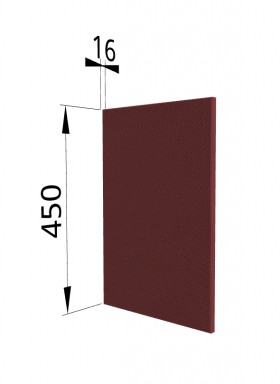 Панель торцевая (для шкафа горизонтального высокого) ВПГ Квадро (Красная кожа) в Томмоте - tommot.katalogmebeli.com | фото