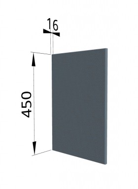 Панель торцевая (для шкафа горизонтального высокого) ВПГ Квадро (Лунный свет) в Томмоте - tommot.katalogmebeli.com | фото