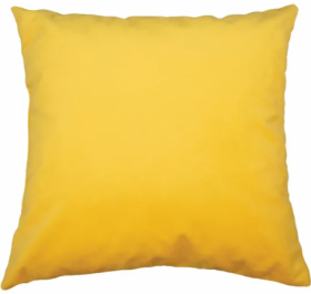Подушка - думка (микровелюр желтый) в Томмоте - tommot.katalogmebeli.com | фото