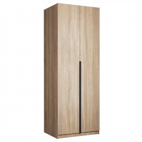 Шкаф 2-х дверный Локер "гармошка" Дуб Сонома (штанга) в Томмоте - tommot.katalogmebeli.com | фото