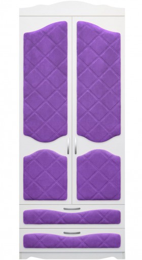 Шкаф 2-х створчатый с ящиками серии Иллюзия 32 Фиолетовый в Томмоте - tommot.katalogmebeli.com | фото