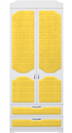 Шкаф 2-х створчатый с ящиками серии Спорт 74 Жёлтый в Томмоте - tommot.katalogmebeli.com | фото