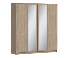 Веста СБ-3082 Шкаф 4х дверный с зеркалами Дуб Сонома в Томмоте - tommot.katalogmebeli.com | фото
