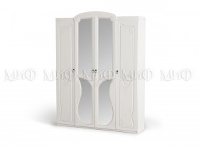 Шкаф 4-створчатый Мария (Белый глянец) в Томмоте - tommot.katalogmebeli.com | фото 1