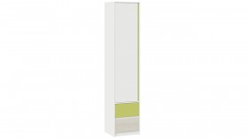 Шкаф для белья комбинированный «Сканди» Дуб Гарден/Белый/Зеленый в Томмоте - tommot.katalogmebeli.com | фото