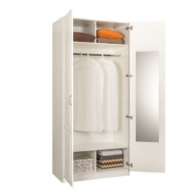 Шкаф для одежды 13.134 Ливерпуль (Белый, ясень ваниль НМ-1012-100 ПВХ) в Томмоте - tommot.katalogmebeli.com | фото 3