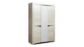 Шкаф для одежды "Лючия" (3-х дв.) (венге / белый) в Томмоте - tommot.katalogmebeli.com | фото