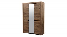 Шкаф для одежды "Лючия" (3-х дв.) (кейптаун/зеркало) в Томмоте - tommot.katalogmebeli.com | фото