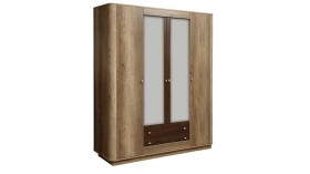 Шкаф для одежды "Фантазия" (дуб каньон/белый/кальяри/4 двери) в Томмоте - tommot.katalogmebeli.com | фото