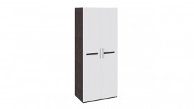 Шкаф для одежды с 2-мя дверями «Фьюжн» Белый глянец/Венге Линум в Томмоте - tommot.katalogmebeli.com | фото