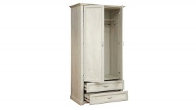 Шкаф для одежды "Сохо" (бетон пайн белый/2 ящика/зеркало) в Томмоте - tommot.katalogmebeli.com | фото 3