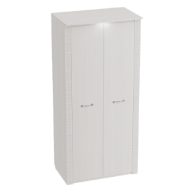 Шкаф двухдверный Элана 645 Бодега белая в Томмоте - tommot.katalogmebeli.com | фото