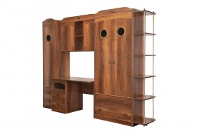 Шкаф комбинированный для белья «Навигатор» (Дуб Каньон) в Томмоте - tommot.katalogmebeli.com | фото 6