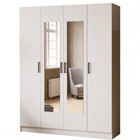 Шкаф комбинированный Ларс (1,6) белый в Томмоте - tommot.katalogmebeli.com | фото