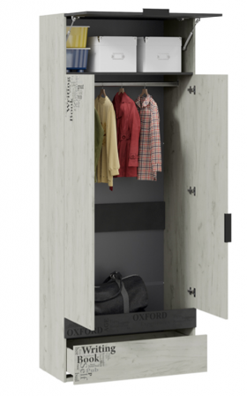 Шкаф комбинированный для одежды «Оксфорд-2» в Томмоте - tommot.katalogmebeli.com | фото 2
