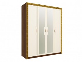 Шкаф комбинированный "Айрум" (дуб кальяри/белый/зеркало/1744) в Томмоте - tommot.katalogmebeli.com | фото