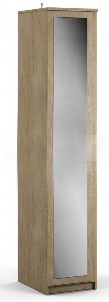 Веста СБ-2260 Шкаф 1 дверный с зеркалом Дуб Сонома в Томмоте - tommot.katalogmebeli.com | фото