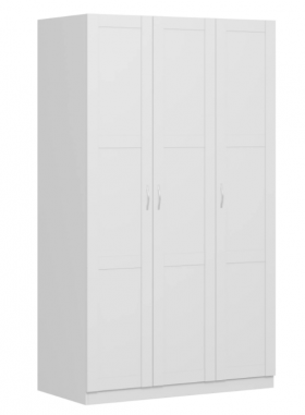 Шкаф трехдверный Пегас сборный белый в Томмоте - tommot.katalogmebeli.com | фото