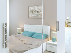 Спальня Тиффани (Белый текстурный) в Томмоте - tommot.katalogmebeli.com | фото 2