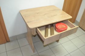 Стол кухонный Миссия с ящиком (Дуб бунратти) в Томмоте - tommot.katalogmebeli.com | фото