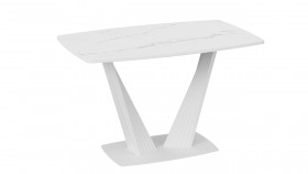 Стол раздвижной «Фабио» Тип 1 (Белый мрамор матовый) в Томмоте - tommot.katalogmebeli.com | фото 5