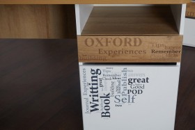 Стол с ящиками «Оксфорд» (Ривьера/Белый с рисунком) в Томмоте - tommot.katalogmebeli.com | фото 9