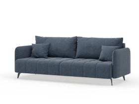 Валериан диван трёхместный прямой Синий, ткань RICO FLEX 101 в Томмоте - tommot.katalogmebeli.com | фото