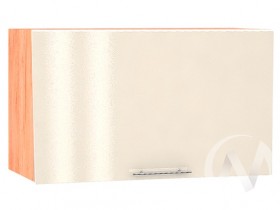 Валерия-М Шкаф верхний горизонтальный 600, ШВГ 600 (Ваниль глянец/корпус дуб крафт золотой) в Томмоте - tommot.katalogmebeli.com | фото