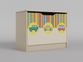 Ящик для игрушек Клаксон (Бежевый/корпус Клен) в Томмоте - tommot.katalogmebeli.com | фото