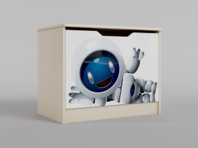 Ящик для игрушек Санни (Белый/корпус Клен) в Томмоте - tommot.katalogmebeli.com | фото