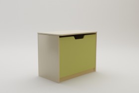 Ящик для игрушек Смайли (Зеленый/корпус Клен) в Томмоте - tommot.katalogmebeli.com | фото