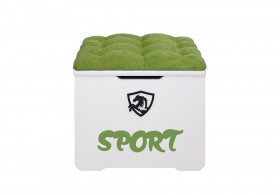 Ящик-пуфик 50 см Спорт 76 Зелёный в Томмоте - tommot.katalogmebeli.com | фото