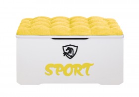 Ящик-пуфик 80 см Спорт 74 Жёлтый в Томмоте - tommot.katalogmebeli.com | фото