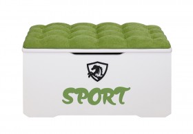 Ящик-пуфик 80 см Спорт 76 Зелёный в Томмоте - tommot.katalogmebeli.com | фото